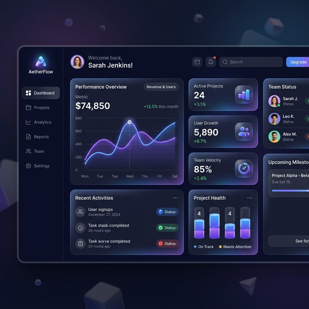 AetherFlow Dashboard